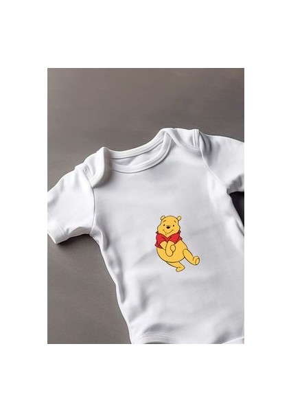 Kısa Kollu %100 Pamuklu Pooh Tasarımlı Bebek Zıbın Body fiyatları