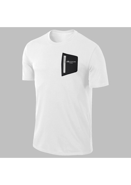 Yeni Seri Battal Beden Erkek Beyaz Dri-Fit Kumaş Baskısız Yuvarlak Yaka Kısa Kol T-Shirt (4xl- 10XL)