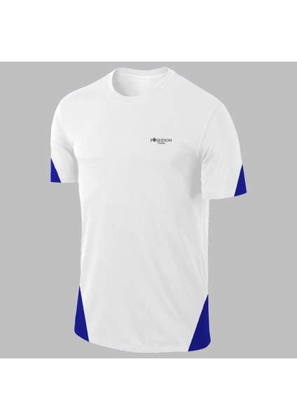 Yeni Seri Erkek Beyaz Dri-Fit Kumaş Düz Yuvarlak Yaka Kısa Kol T-Shirt S-3xl