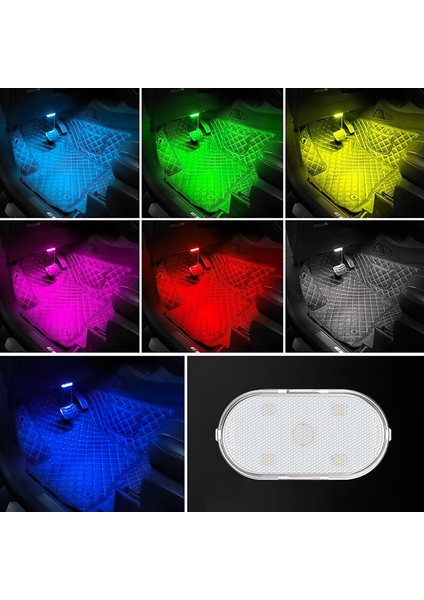 Araç ve Dolap Içi Rgb Işık Şarjlı Dokunmatik LED Lamba Işık indirimleri