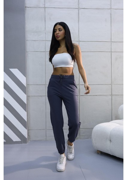 Haute Kadın Yüksek Bel Ultra Esnek Mevsimlik Basic Eşofman Altı 1059