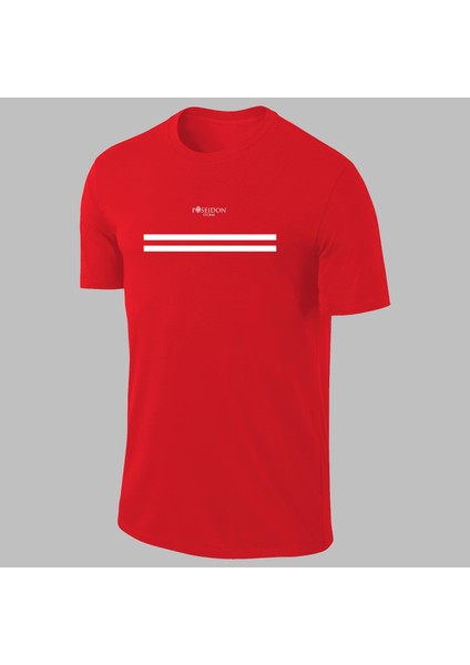 Yeni Seri Erkek Kırmızı Dri-Fit Kumaş Spor Için Konforlu Kısa Kol T-Shirt S-3xl