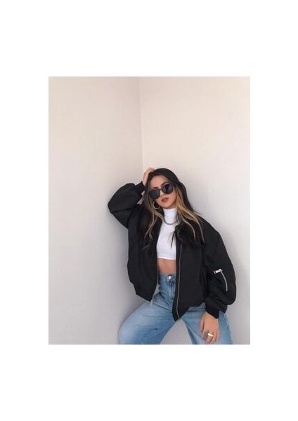 Bomber Ceket - Siyah