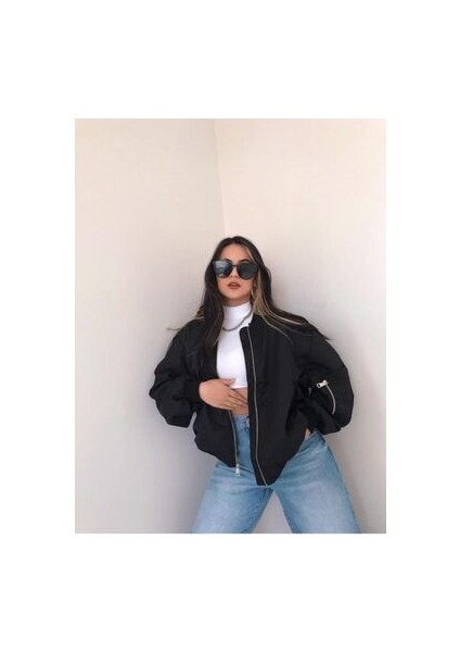 Bomber Ceket - Siyah modelleri