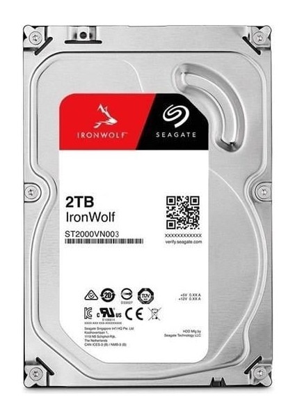 2tb 3.5" Ironwolf ST2000VN003 256GB 5900RPM Nas Diski (Distribütör Garantili)