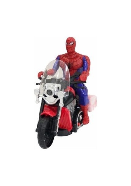 Pilli Işıklı Sesli Motorlu Spiderman Örümcek Adam - Motorcu Spiderman fiyatları