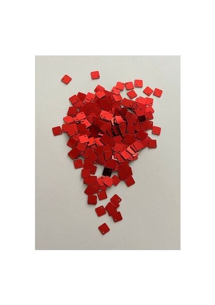 Oya,havlu, Halay Mendili Yan Delikli Kare El Işleme Pul Krmız 8mm 20GR. Tahmini 680 Adet.