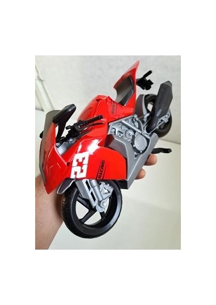Motor Motosiklet Motorbisiklet Motorsiklet Erkek Oyuncak Yarış Motor 28 x 18 cm Detaylı Kırılmaz fırsatları