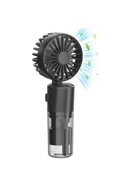 Mini Fan Şarjlı El Fanı Su Püskürtmeli Boyuna Asmalı Mini Klima Fan Vantilatör