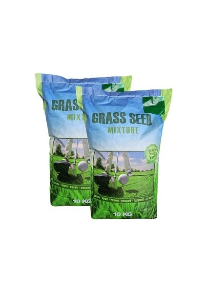 Çim Tohumu 20 Kg. ( 2 Çuval ) 7 Karışım Ithal 7m Çim Tohumu Açılmamış Orijinal Çuvalında