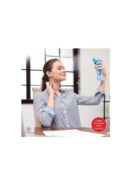 Sulu El Fanı Vantilatör Havuz Oyuncağı Serinletici Soğutma Fanı 350 ml Su Tankı Pilli Water Spray
