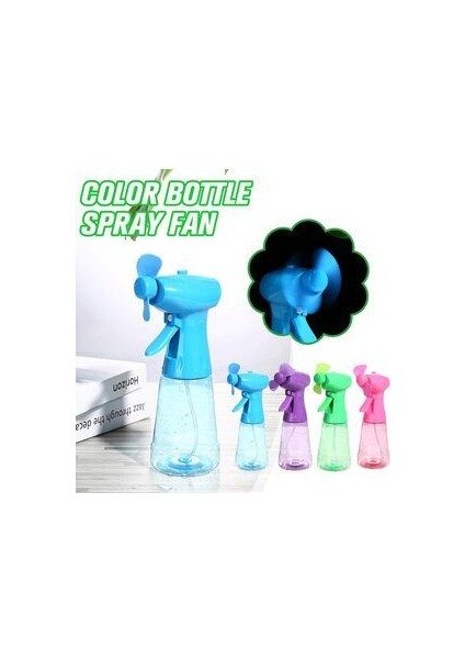Sulu El Fanı Vantilatör Havuz Oyuncağı Serinletici Soğutma Fanı 350 ml Su Tankı Pilli Water Spray