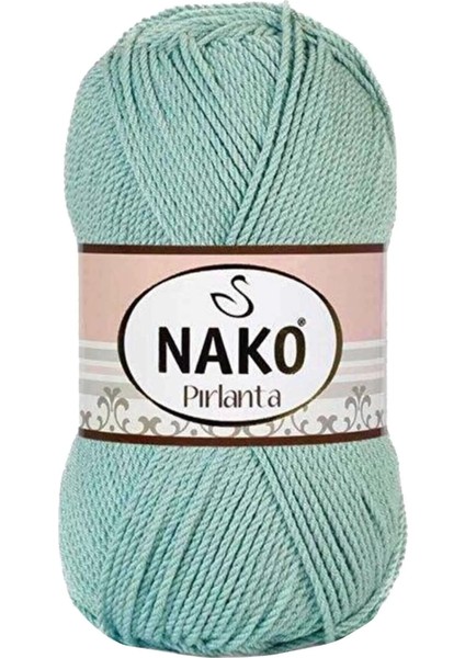 1 Adet Pırlanta Amigurumi El Örgü ipi Yünü Çağla Yeşili 12297