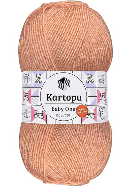 1 Adet Baby One Tüylenmeyen El Örgü ipi Yünü Yavruağzı K253