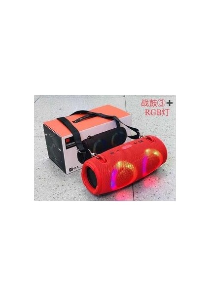 Xtreem3 LED Bluetooth Speaker Şarjlı LED Işıklı Kablosuz Hoparlör
