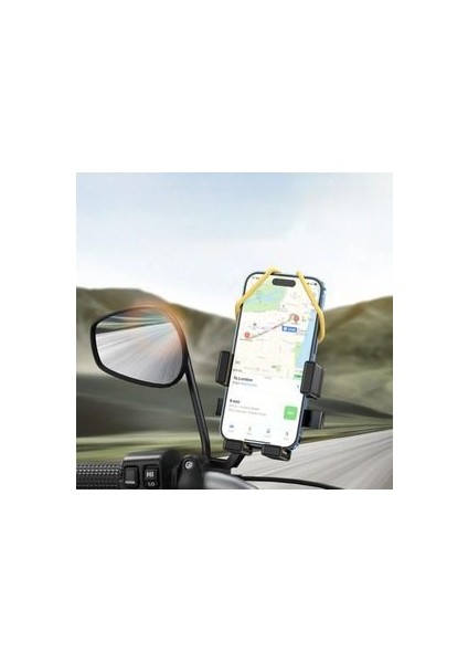 Motosiklet Ayna Bağlantılı Cep Telefonu Tutucu, Atv Bisiklet ,Darbeye Dayanıklı, Sarsıntı Önleyici indirimleri