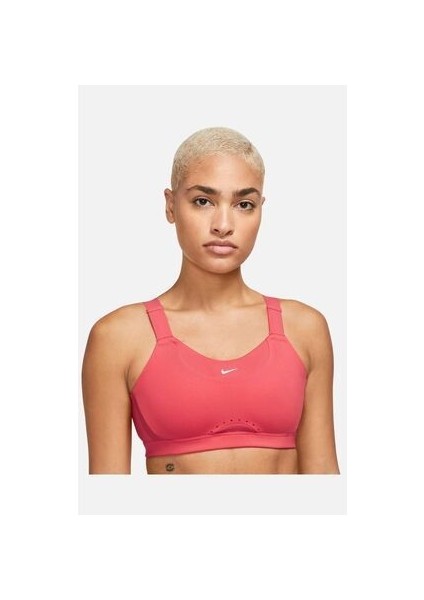 Dri-Fit Alpha High-Support Padded Adjustable Training Nar Çiçeği Kadın Bra