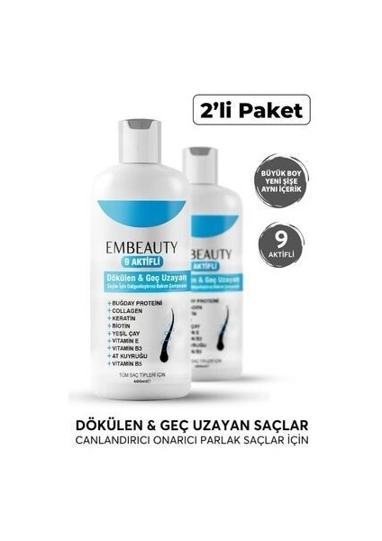 Kolajen ve Keratin Şampuan 2li Set