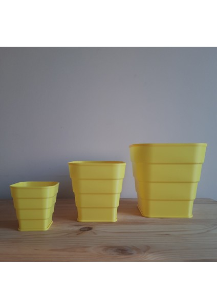 Kornet Saksı Kare Set (8-12-16 Cm) fiyatları