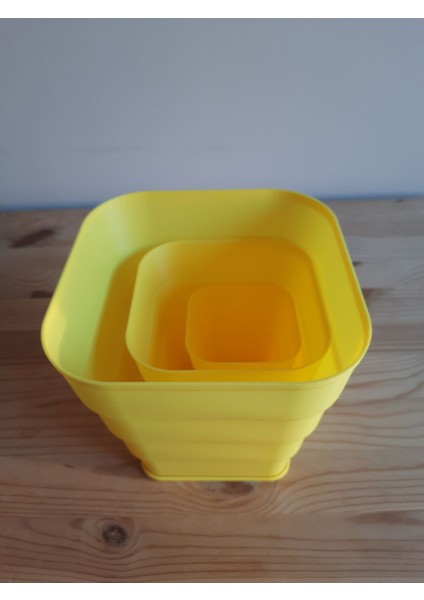 Kornet Saksı Kare Set (8-12-16 Cm) indirimleri