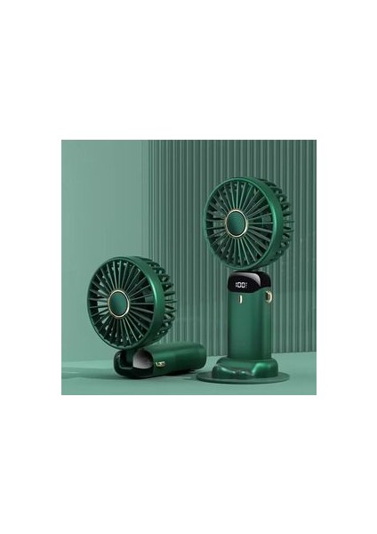 Mini Klima LED Göstergeli Şarjlı El Fanı Vantilatör 5 Kademeli Hız Serinletici Parfümlü Fan