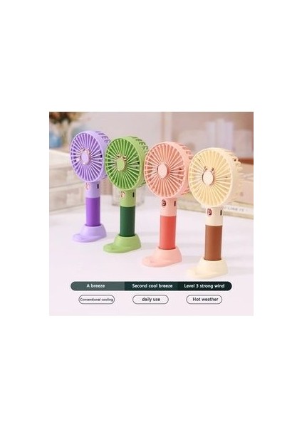 Mini Klima Şarjlı El Fanı Vantilatör Telefon Tutuculu Standlı Mini Serinletici Fan modelleri