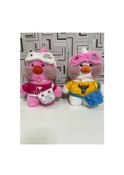 Hediyelik Lalafanfan Duck Çantalı Sevimli Ördek Oyuncak Peluş Doğum Günü Hediyelik modelleri