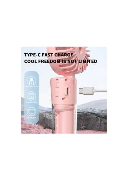Mini Fan Şarjlı El Fanı Su Püskürtmeli Boyuna Asmalı Mini Klima Fan Vantilatör fırsatları