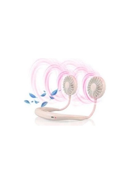 Boyunluk Fan Şarjlı Vantilatör Boyun Fanı Serinletici Mini Vantilatör
