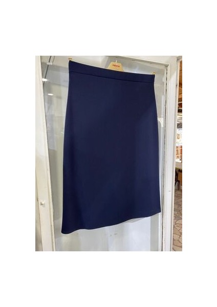 Kadın Tilbe Scuba Kalem Astarsız Lastikli Siyah Etek