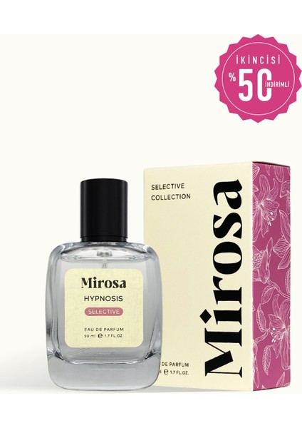 Hypnosis Selective Dinlendirilmiş Kalıcı Kadın Parfümü Premium Edp Sevgililer Günü 50ML S103