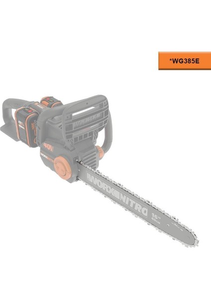 WA4123 40 cm 16’’ WG385E Şarjlı Testere İçin Yedek Zincir modelleri