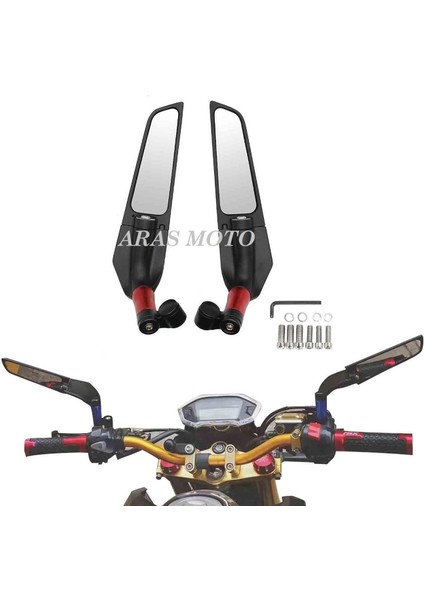 H2 Yarasa,kanat Dikiz Ayna Scooter,gidondan Aynalı Motosikletlere ve Atv Uyumlu Siyah Renk indirimleri
