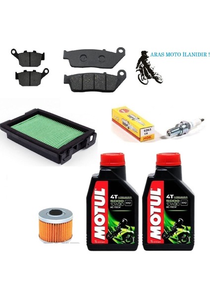 Honda Cbr 250 Uyumlu Bakım Seti Ngk Buji Dahil Full Set 2011-17
