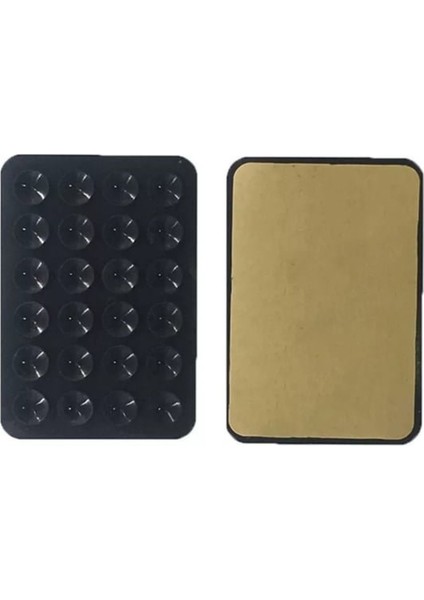 Vantuzlu Telefon Tutucu Silikon , Vakumlu (Siyah Renk) _supermoto modelleri