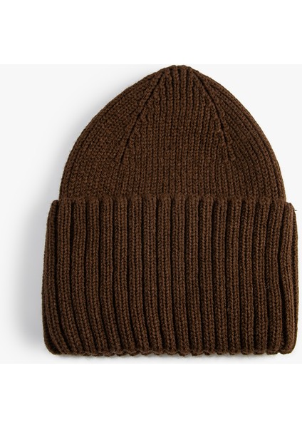 Lastikli Örgü Bere Kenarları Katlı modelleri