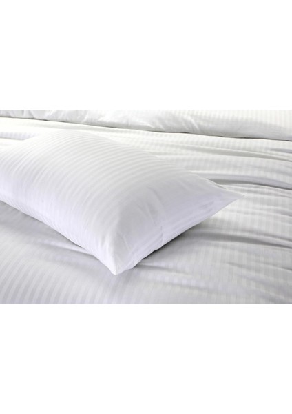 Satria Çift Kişilik Nevresim Takımı - Pamuk Saten Çizgili, %100 Pamuk, 200 x 220 cm Krem indirimleri