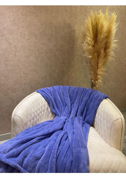 Wellsoft Battaniye, Televizyon Battaniyesi, Peluş, Polar Battaniye, Tek Kişilik, 170*230-LILA