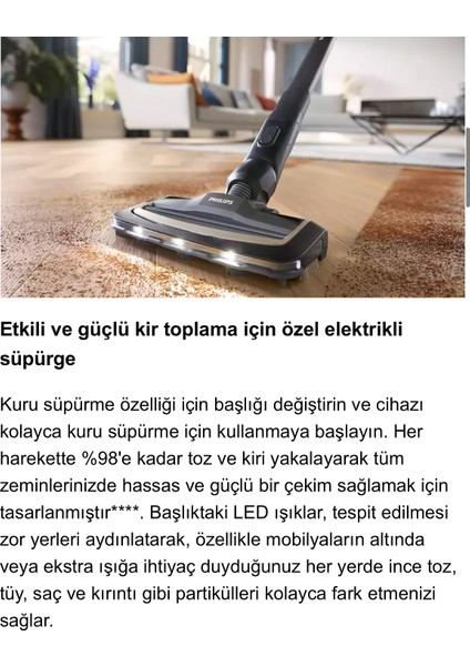 Ultra Premium Aqua Trio Yeni 3'ü 1 Arada (Islak, Kuru ve Moplu) Sarjlı ve Kablosuz Dik Süpürge, Luciole Lambader Hediye! modelleri
