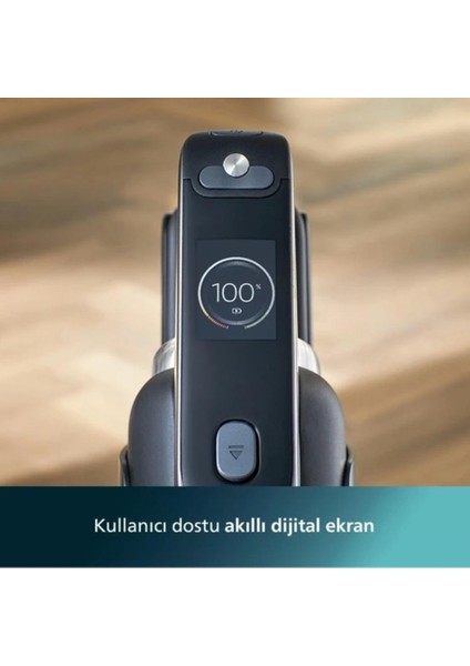 Ultra Premium Aqua Trio Yeni 3'ü 1 Arada (Islak, Kuru ve Moplu) Sarjlı ve Kablosuz Dik Süpürge, Luciole Lambader Hediye!