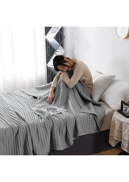 Antrasit Havuzlu Pike Pamuklu Çift Kişilik - 240X260 cm fiyatları