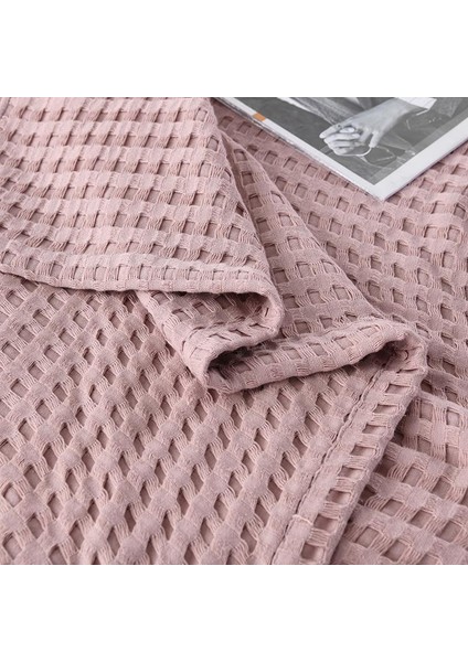 Pembe Havuzlu Pike Pamuklu Çift Kişilik - 240X260 cm