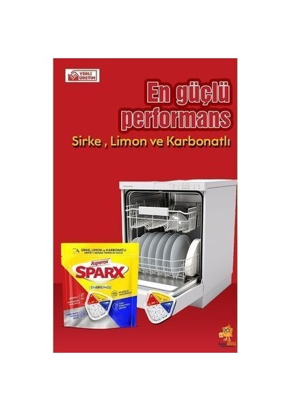 Sparx Bulaşık Makinesi Kapsülü 30'lu x 2 Paket (60 Yıkama)