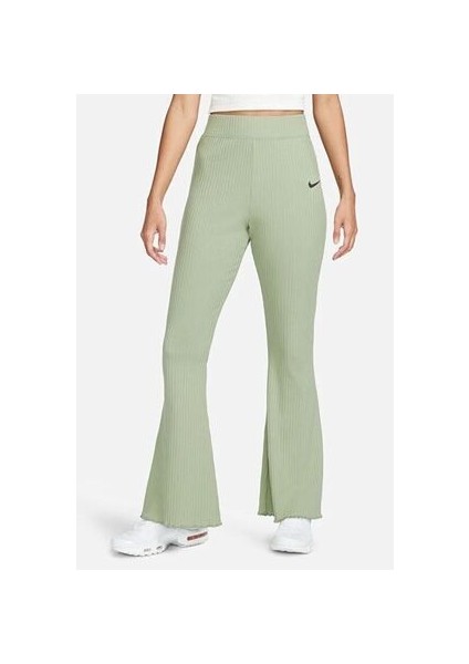 Sportswear Rib Jersey Kadın Yeşil Eşofman Altı Ndd Sport