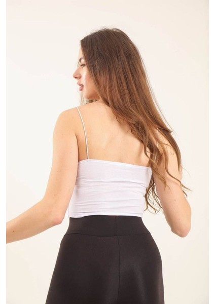 Kadın Basic Ip Askılı Penye Crop Body 1066 fiyatları