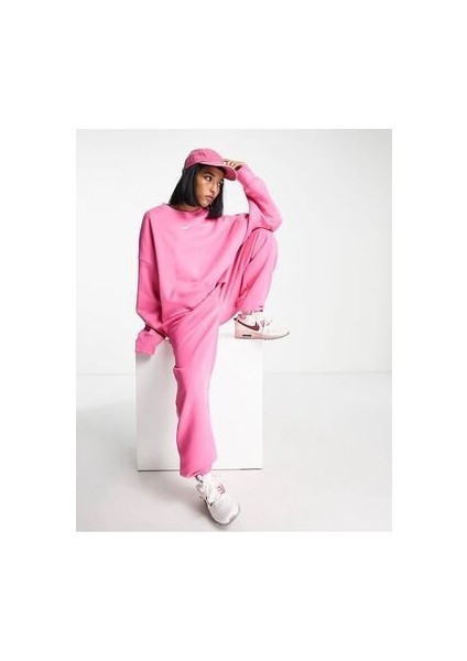 Sportswear Phoenix Fleece High-Rise Oversize Pembe Kadın Eşofman Altı modelleri
