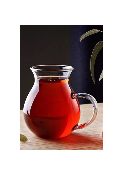 6 Lı Kulplu Tombul Çay Bardağı | Kulplu Kazan Çay Bardağı | Borosilikat Sunum Çay Bardağı fiyatları