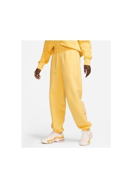 Sportswear Phoenix Fleece High-Rise Sarı Kadın Eşofman Altı