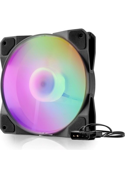 HDX1517 Performans Kasa Fanı Rgb 12CM 4pın Siyah