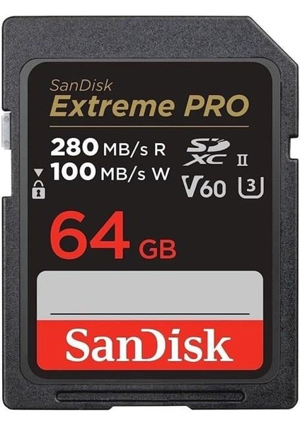 Sandısk 64GB Extreme Pro SDSDXEP-064G-GN4IN Sdxc Hafıza Kartı